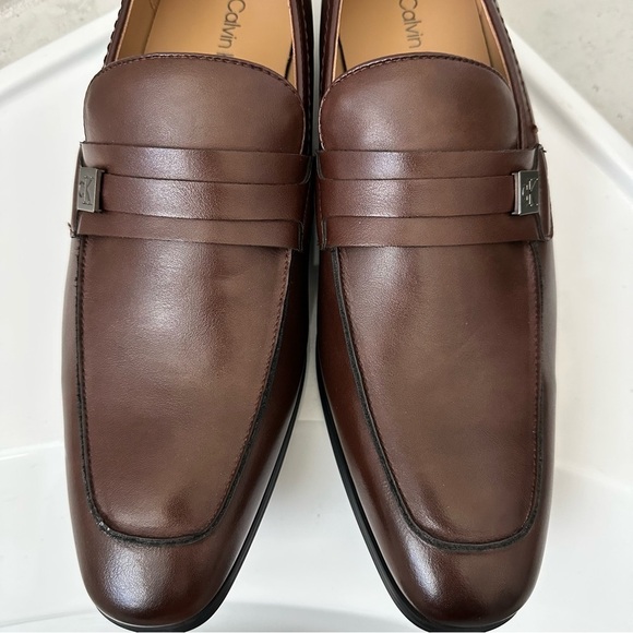 Calvin Klein Brown Men\'s Loafers Size 9 main image 5